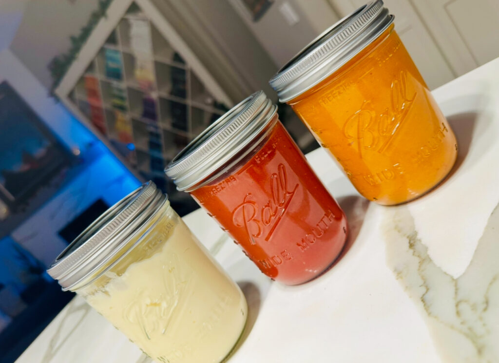 homemade condiments, mayo, ketchup, BBQ sauce
