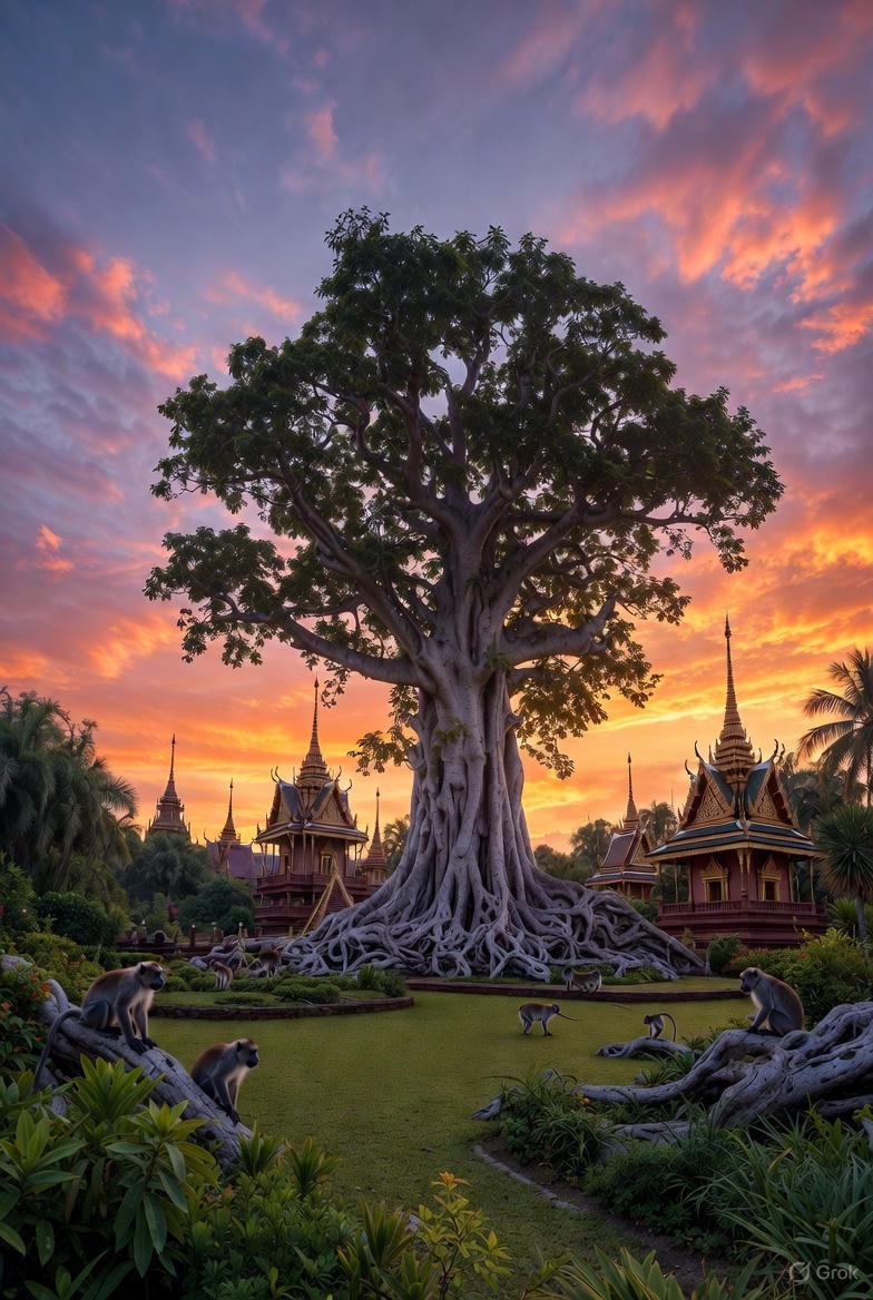 Time Theory in Thailand: Celebrating Bodhi Tree Day and Enlightenment Vibes